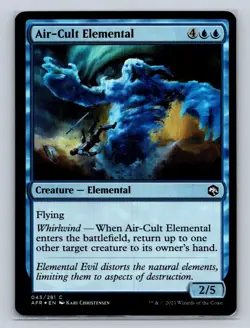 Magic the Gathering - MTG - AFR - Air-Cult Elemental - Foil - Common - Image 1