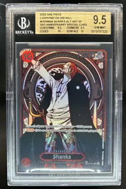 2024 One Piece Shanks Special Alt Art 3rd Anniversary SP #OP09-004 BGS 9.5 - Image 1