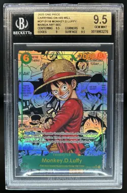 2025 One Piece Monkey.D.Luffy Manga Art Secret Rare #OP13-118 BGS 9.5 - Image 1