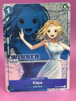 Kaya Winner Stamp Holo Alt Art OP03-044 ONE PIECE TCG Event Pack Vol 6 3⚓📈 - Image 2