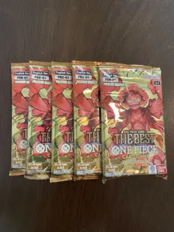 One Piece The Best PRB-01 Five 5 Premium Booster Packs Lot English - Image 1