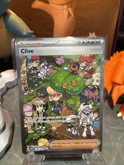 Pokemon TCG Clive Paldean Fates Special Illustration Rare Card 236/091 Toploader - Image 1