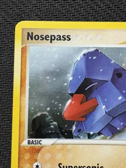 Pokemon TCG Nosepass EX Holon Phantoms 25/110 Reverse Holo Rare Stamped LP Card - Image 2