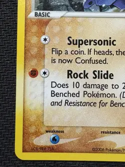 Pokemon TCG Nosepass EX Holon Phantoms 25/110 Reverse Holo Rare Stamped LP Card - Image 5