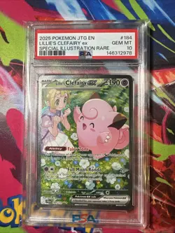 Lillie's Clefairy EX Special Illustration Rare Card 184/159 PSA 10 - Image 1