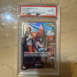 Shanks (2025 PSA Magazine Promo) OP09-001 One Piece Promotion Cards Foil - Image 1
