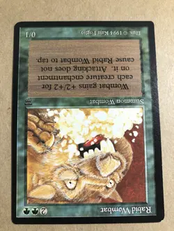 Rabid Wombat LP Legends MTG Magic the Gathering - Image 3