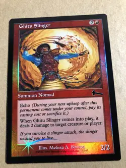 Ghitu Slinger Foil Urza's Legacy - Near Mint - Image 1