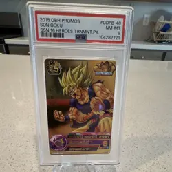 Dragon Ball Heroes Son Goku 2015 DBH Promos Foil Promo Card GDPB-46 PSA 8 - Image 1