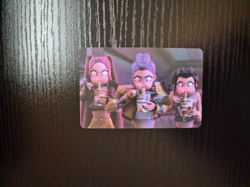 KPop Demon Hunters Collectible Trading Card (Q8) - HUNTR/X - Rumi, Mira, Zoey - Image 1