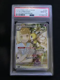 Pokemon TCG Journey Together Lillie's Ribombee Full Art Holo Card 164/159 - Image 1