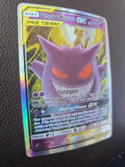 Pokemon Gengar & Mimikyu GX Team Up Holo Card 53/181 Ultra Rare SM - Image 2