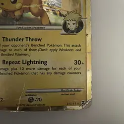 Raichu GL Lv. 46 31/111 LP Reverse Holo Volkner Art Rising Rivals Pokemon Card! - Image 4