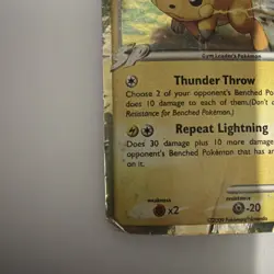 Raichu GL Lv. 46 31/111 LP Reverse Holo Volkner Art Rising Rivals Pokemon Card! - Image 5