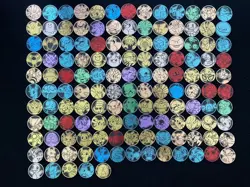 2025 Pokemon TCG Trading Card Scarlet Violet 151C Game Metal Coin Lot*135 ZS19 - Image 1