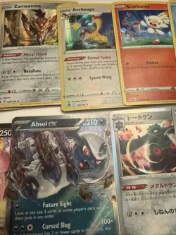 Pokemon Card Holo - Reverse Holo Lot - Roaring Moon, Archeops, Absol Ex Etc - Image 4