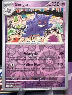 Pokemon TCG Gengar Reverse Holo SV Scarlet & Violet 151 Card 094/165 NM - Image 1