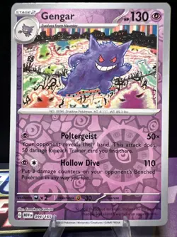 Pokemon TCG Gengar Reverse Holo SV Scarlet & Violet 151 Card 094/165 NM - Image 2