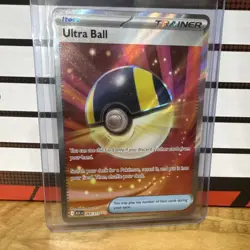 Pokemon Ultra Ball Trainer Full Art Holo 264/217 Single Card - Image 1