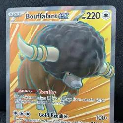 Bouffalant ex 162/086 Full Art Ultra Rare White Flare Pokemon Card NM - Image 1