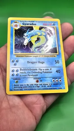 Pokemon Gyarados Holo Rare TCG Card Base Set 6/102 - Image 4