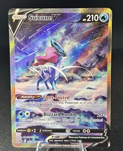 Pokemon TCG Suicune v Crown Zenith: Galarian Gallery Ultra Rare Card GG38/GG70 - Image 1