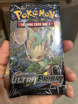 Pokemon Sun & Moon Ultra Prism Booster Pack 10 Cards Leafeon English - Image 3