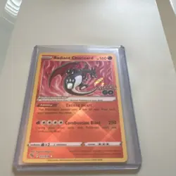 Pokemon Radiant Charizard Pokemon GO 011/078 160 HP Radiant Rare Basic Holo Card - Image 1