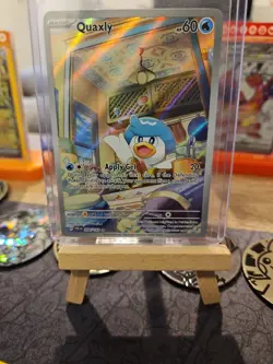 Pokemon TCG Quaxly Card 206/193 Sv02: Paldea Evolved NM Illustration Rare Holo - Image 1
