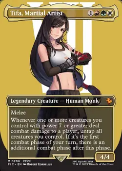 Tifa, Martial Artist (Borderless) - NM - Magic the Gathering (MTG) - FIC #206 - Image 1