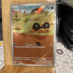 Sandile 135/086 Illustration Rare Holo Card SV: Black Bolt Pokemon TCG NM - Image 1