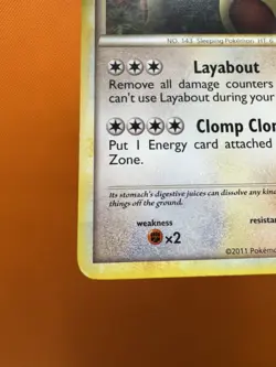 Pokemon TCG Snorlax 33/95 Call of Legends Rare Non-Holo Card NM 2329 - Image 4