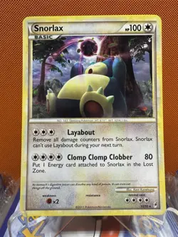 Pokemon TCG Snorlax 33/95 Call of Legends Rare Non-Holo Card NM 2330 - Image 1