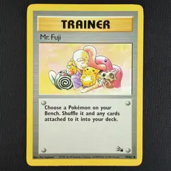 Pokemon TCG Mr. Fuji 58/62 Fossil Regular Uncommon WOTC Vintage Card - Image 1