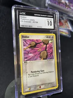 Doduo 45/106 2005 EX Emerald Pokemon Card CGC 10 - Image 3