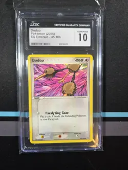 Doduo 45/106 2005 EX Emerald Pokemon Card CGC 10 - Image 5
