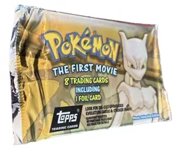 RARE Pokemon The First Movie Pack of 8 Trading Cards w/ 1 FOIL CARD 97-98 NEW - Image 3