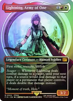 Lightning, Army of One FOIL - NM - Magic the Gathering (MTG) - FIN #320 - Image 1