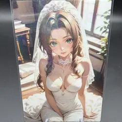 Aerith Gainsborough Anime Waifu Card Doujin ACG Goddess Holo - Image 1