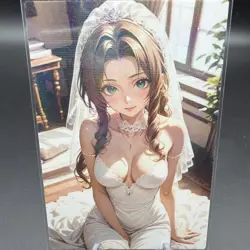 Aerith Gainsborough Anime Waifu Card Doujin ACG Goddess Holo - Image 2