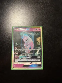 Pokemon TCG Shining Legends Mewtwo GX Secret Rare Card 78/73 - Image 1