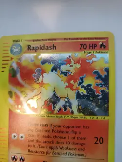 Rapidash Expediton Reverse Holo Pokemon Card Base Fossil WOTC NM + U - Image 3