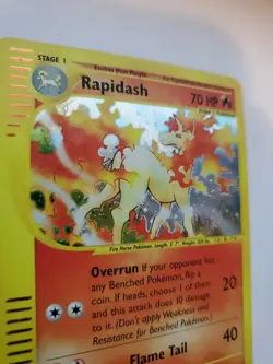 Rapidash Expediton Reverse Holo Pokemon Card Base Fossil WOTC NM + U - Image 4