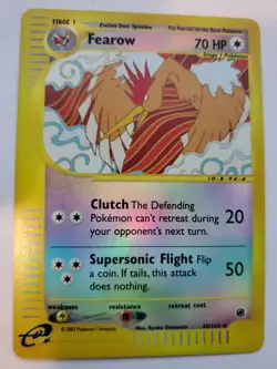 Fearow Expediton Reverse Holo Pokemon Card Base Fossil WOTC NM + U - Image 1