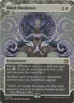 Blind Obedience R Wilds of Eldraine: Enchanting Tales 1 - LP - Image 1