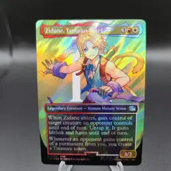 Zidane, Tantalus Thief Borderless #0550 (Surge Foil) - MTG Final Fantasy - NM - Image 1