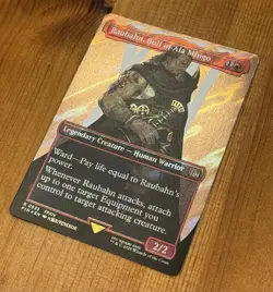 Raubahn, Bull of Ala Mhigo, R 0533, NM/Mint Surge Foil, MTG Final Fantasy FIN - Image 2