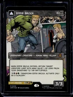 2025 Magic MTG Marvel's Spider-Man Eddie Brock Venom Lethal Protector Foil #0055 - Image 2