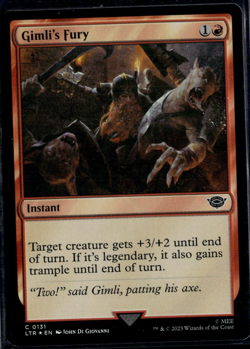 Gimli's Fury In Foil! NM-Mint Magic The Gathering - Image 1