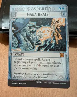 MTG ~ Mana Drain ~ Thunder Junction: Breaking News ~ Mythic ~ Near Mint - Image 1